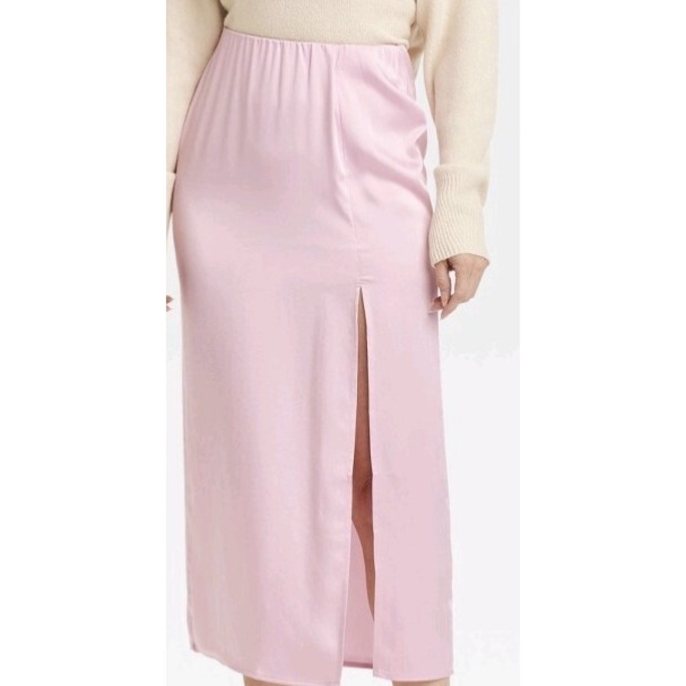 Women's  A-Line Maxi Slip Skirt - A New Day pink size XL